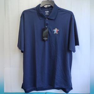 NEW NBA All Star Game Adidas Polo Golf Shirt Mens Navy XL